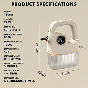Пароочисник ручний 800 мл ціна на synthetic.ua - Фото 1 Пароочисник ручний 800 мл synthetic.ua - Фото 1