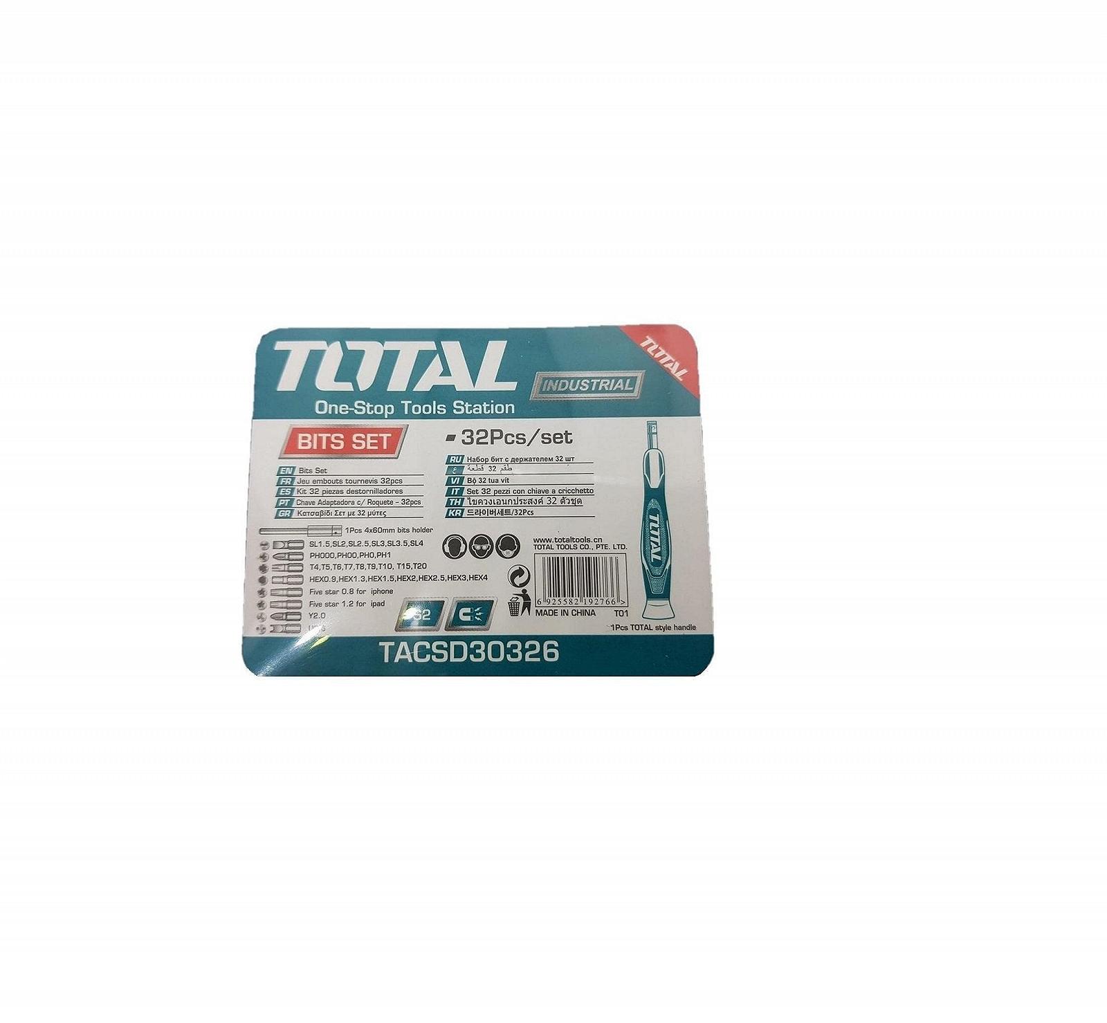 Набір викруток TOTAL з 30 прецизійними насадками, фото №3 Набір викруток TOTAL з 30 прецизійними насадками, фото №3