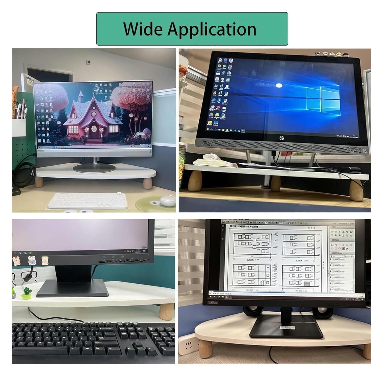 Подставка для монитора треугольная, для компьютерного монитора, угловая подставка для экрана для стола, эргономичная, компактная, фото №7