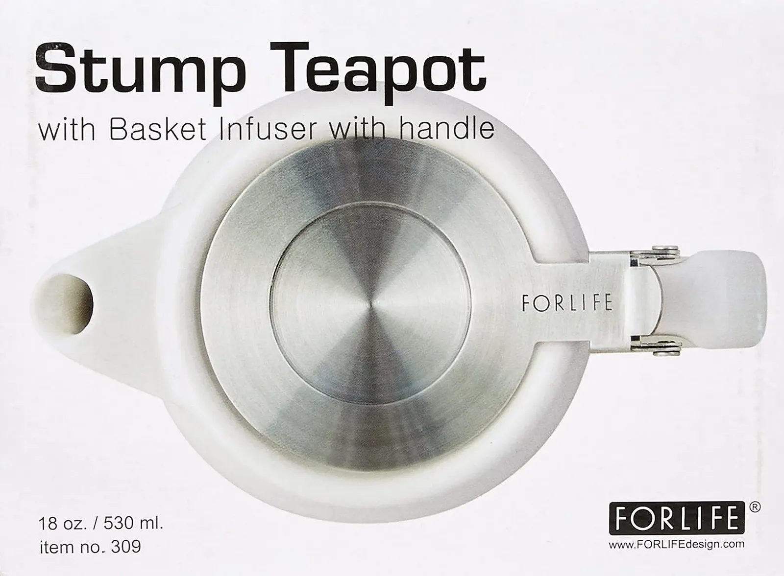 Чайник-заварник Tea People Stump FORLIFE FST-530-LIM, 530 мл, керамічний, лаймовий, фото №3