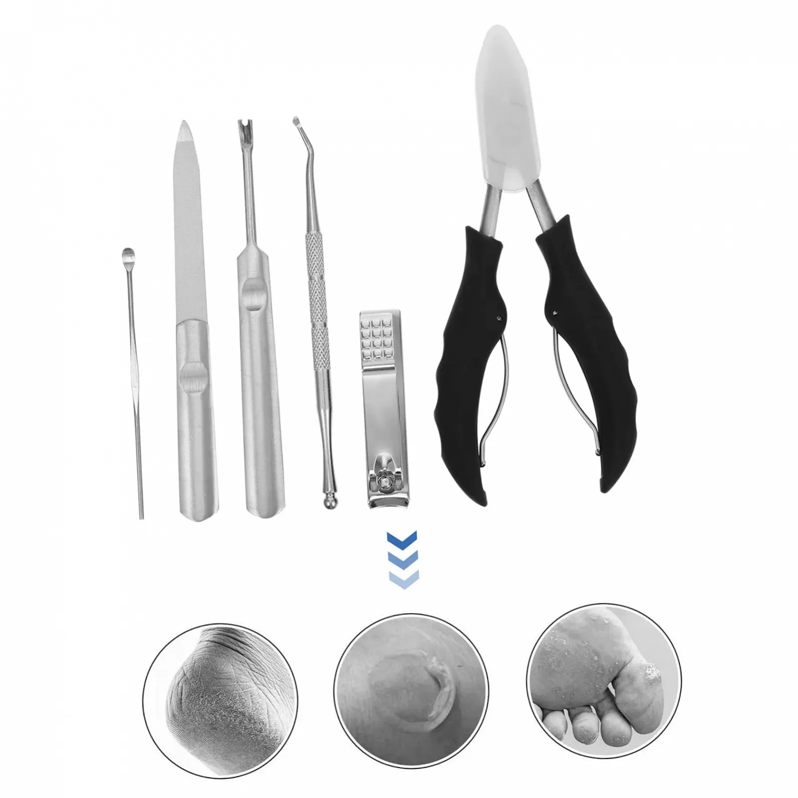 Набор для педикюра OATIPHO 1 Satz, портативный и долговечный, фото №8 Набор для педикюра OATIPHO 1 Satz, портативный и долговечный, фото №8