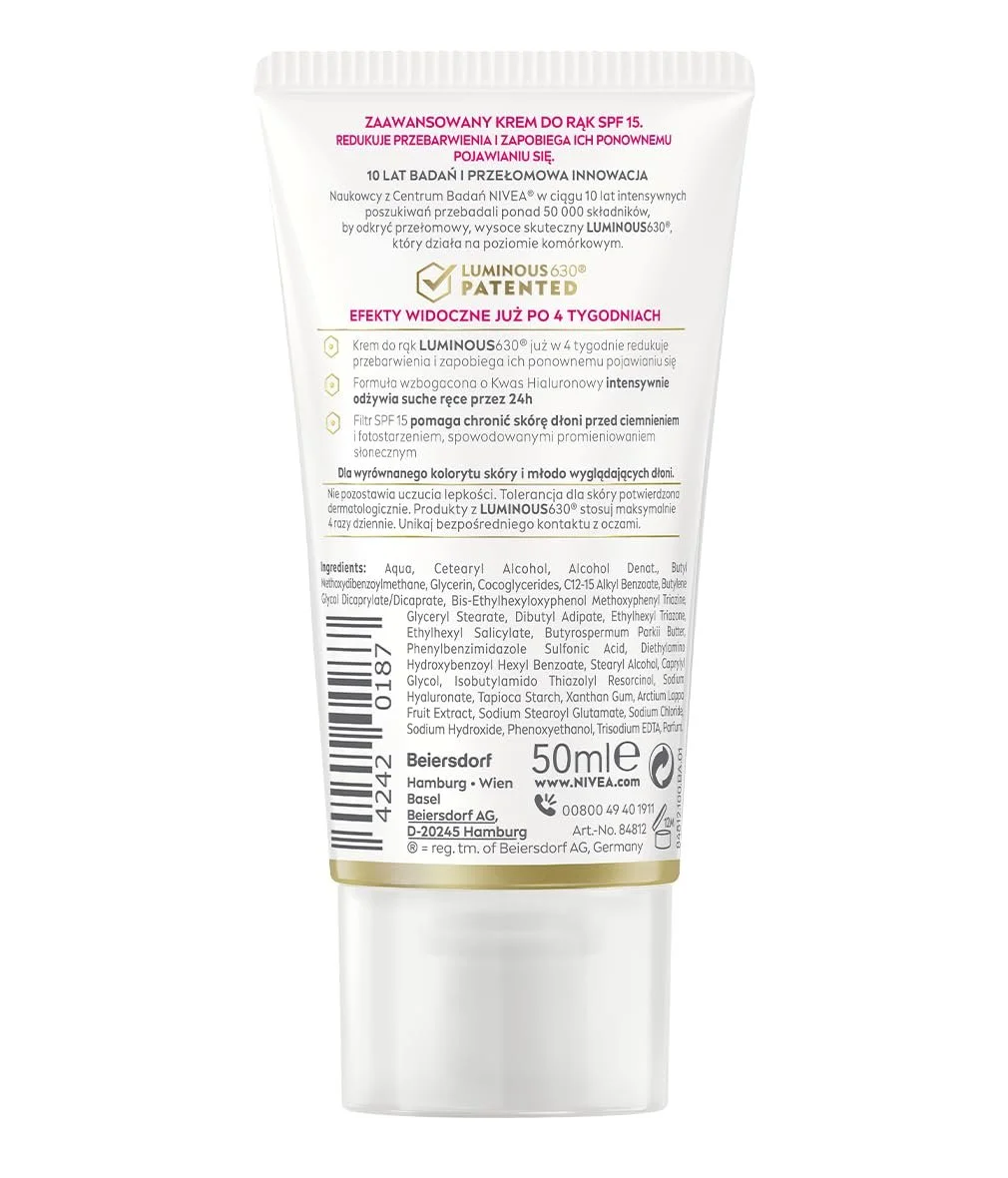 Крем для рук NIVEA Luminous 630 SPF15 50 мл, фото №3