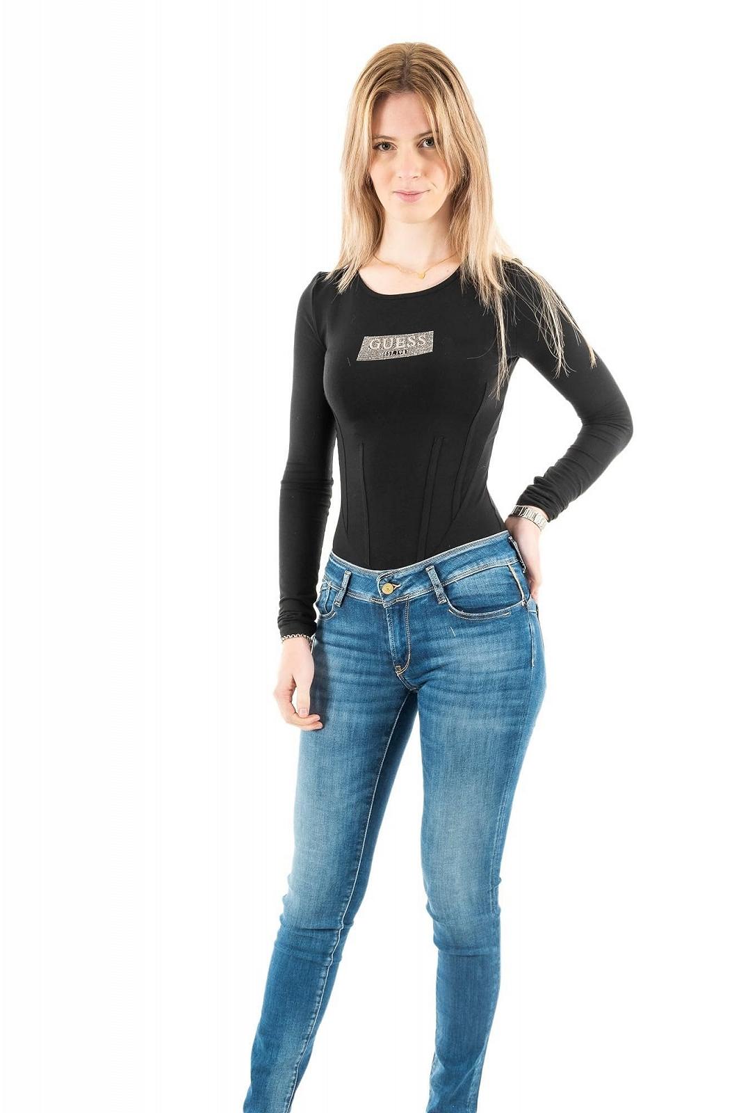 Жіночий боді Guess - Ls Corset Logo Body - Чорний - S, фото №1 Жіночий боді Guess - Ls Corset Logo Body - Чорний - S, фото №1