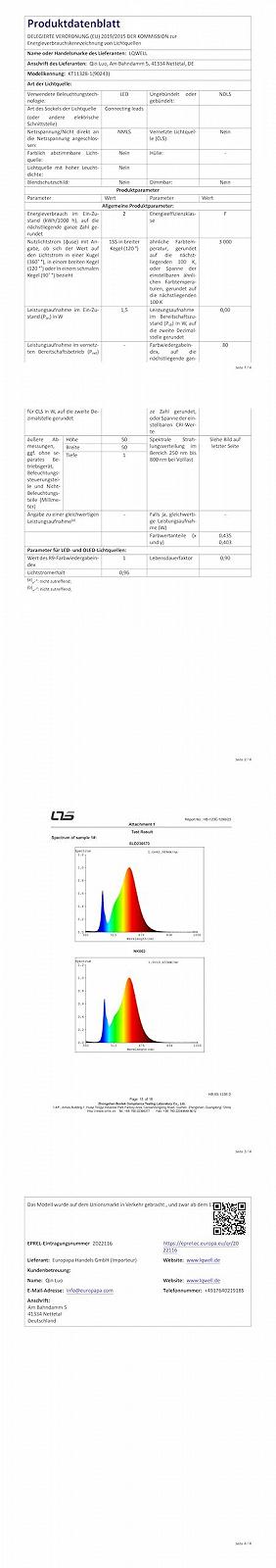 Настільна лампа LQWELL KT11328 3 рівні USB Glass White, фото №10