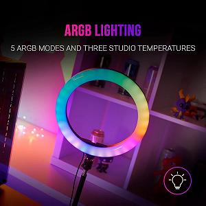 Кільцева LED лампа зі штативом Mars Gaming MGRING 10.2" Чорна ціна на synthetic.ua - Фото 1 Кільцева LED лампа зі штативом Mars Gaming MGRING 10.2" Чорна synthetic.ua - Фото 1