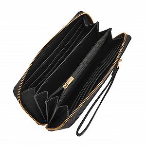 Гаманець Жіночий Fossil Lennox Zip Continental Чорний synthetic.ua - Фото 1