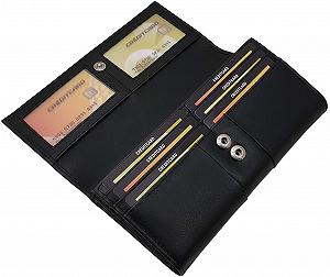 Гаманець Жіночий Шкіряний Nappa Великий RFID & NFC Захист Чорний synthetic.ua - Фото 1