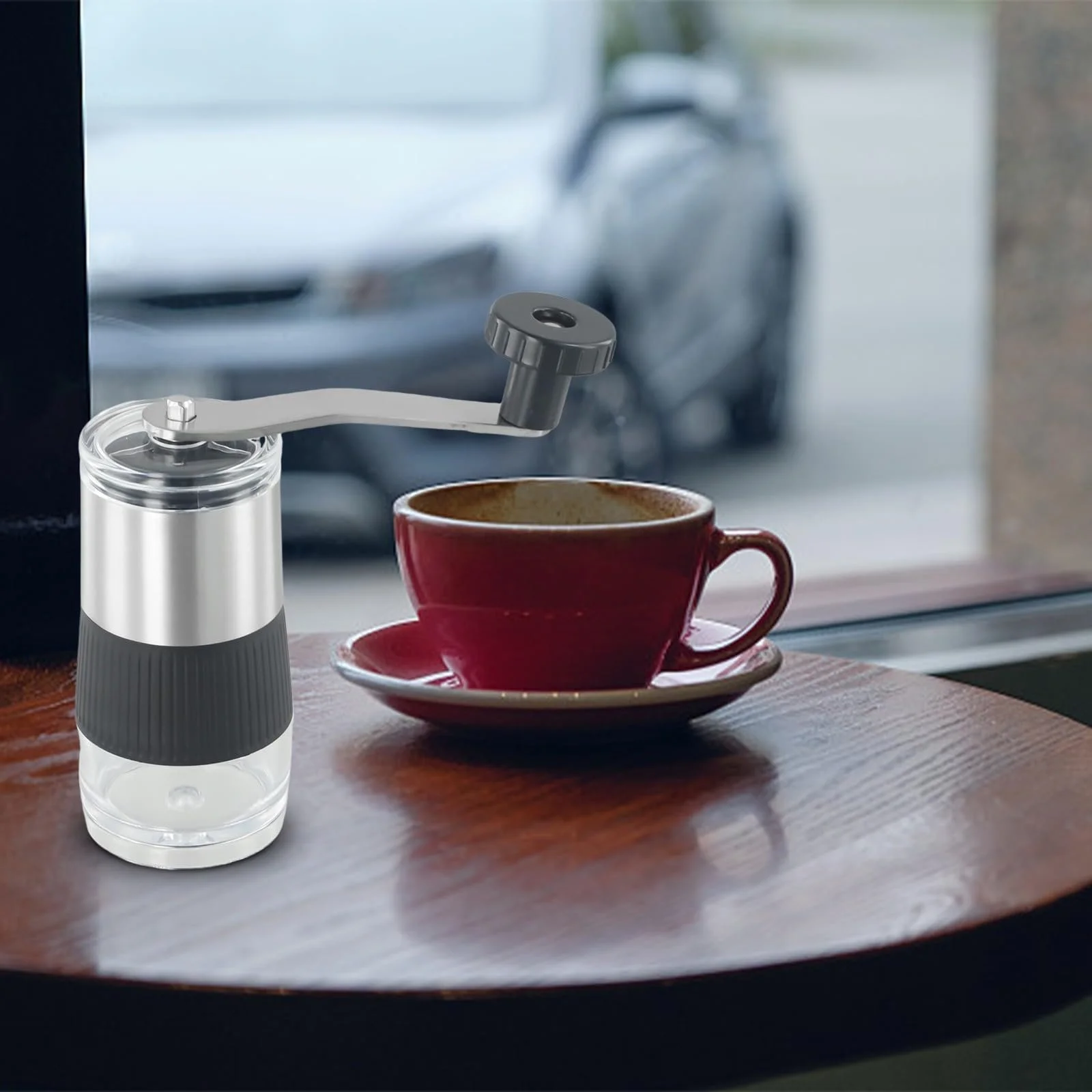 Ручна кавомолка Handkaffeemhle Edelstahl з регулятором тонкості помелу, фото №6