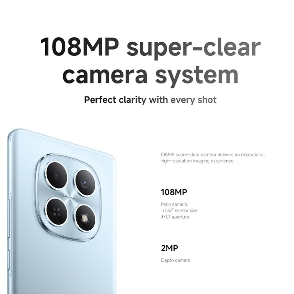 Смартфон XIAOMI Redmi Note 15 NFC 8 + 256 GB Green 108MP IP64 120Hz MediaTek Helio G100 Ultra Android 15 33W 6000mAh без зарядного устройства Зеленый, фото №7