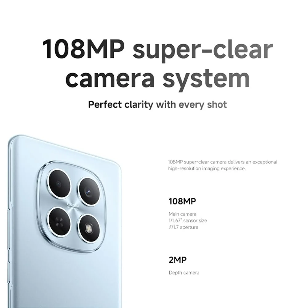 Смартфон XIAOMI Redmi Note 15 4G 8/256 GB 6000 mAh MediaTek Helio G100-Ultra Black (Зарядное устройство не входит в комплект), фото №4