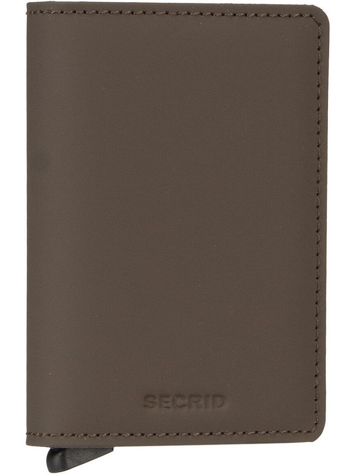 Кошелек Secrid Slimwallet Matte Truffle Brown Кожа 4-6 карт 6 дополнительных карт 68 x 102 x 16 мм SM-Truffle, коричневый, Классический, фото №1