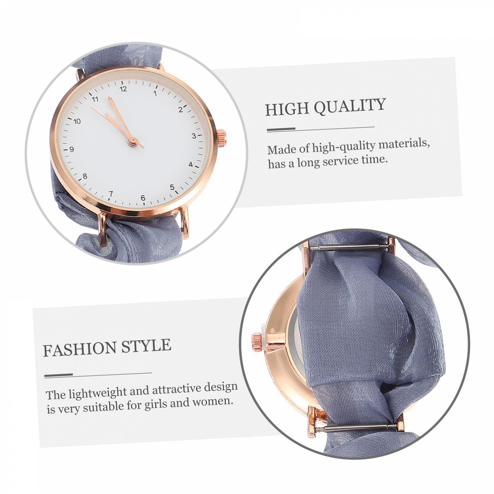 Кварцевые часы Healvian для студентов, женские, с тканевым ремешком, легкие и практичные для повседневного использования, фото №5