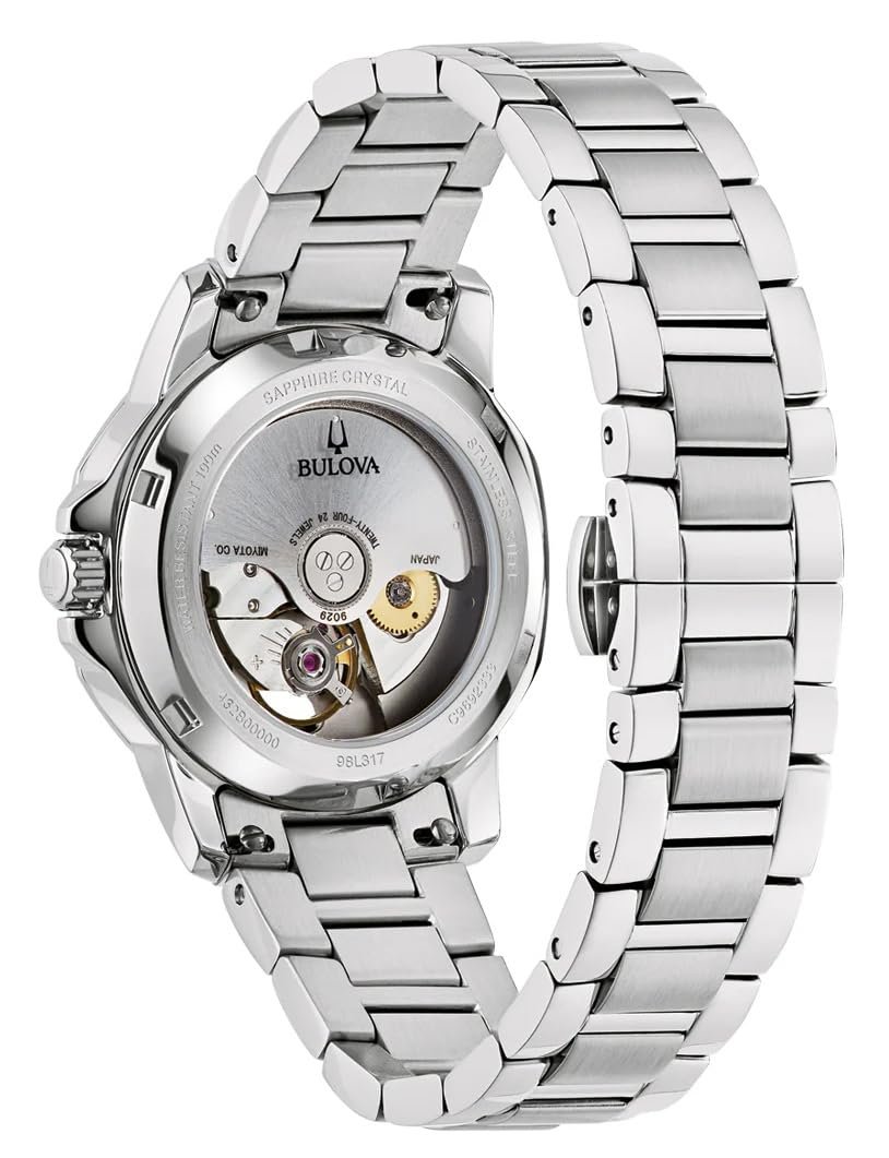 Автоматичний Годинник Bulova Modern 98L317, сріблястий, фото №8 Автоматичний Годинник Bulova Modern 98L317, сріблястий, фото №8