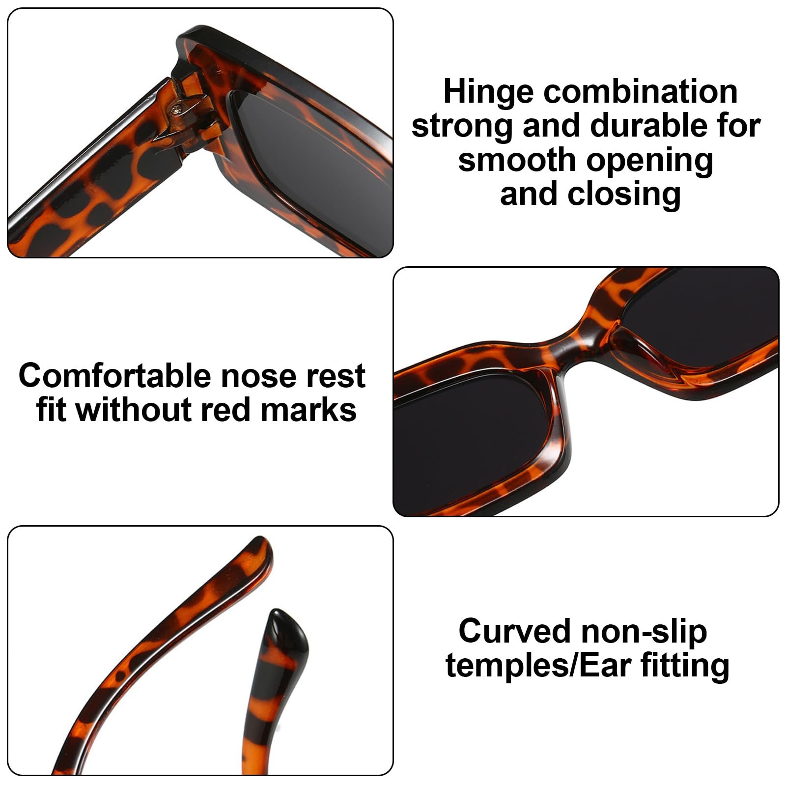 Набір Сонцезахисні Окуляри Квадратні Вінтажні 90-х Ретро, фото №4