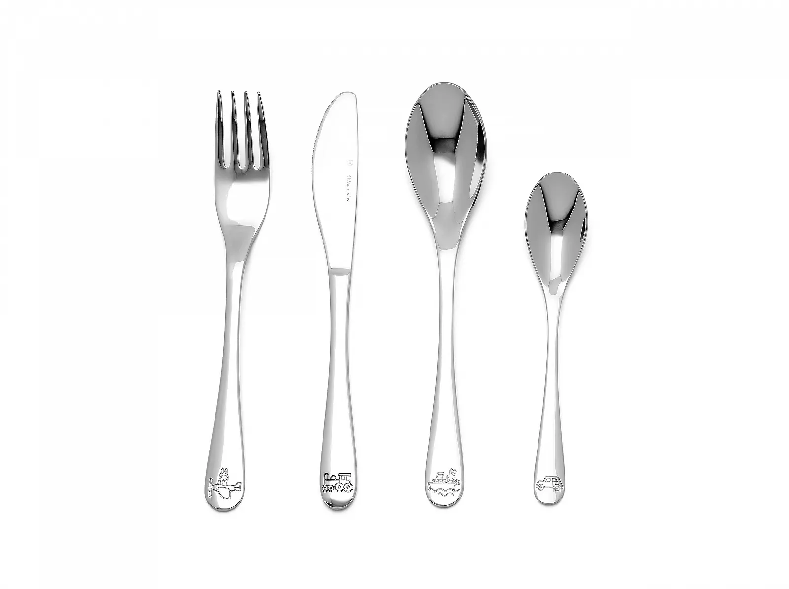 Дитячий Набір Столових Приборів Zilverstad Miffy Транспортні Засоби 4 предмети Нержавіюча Сталь, фото №3