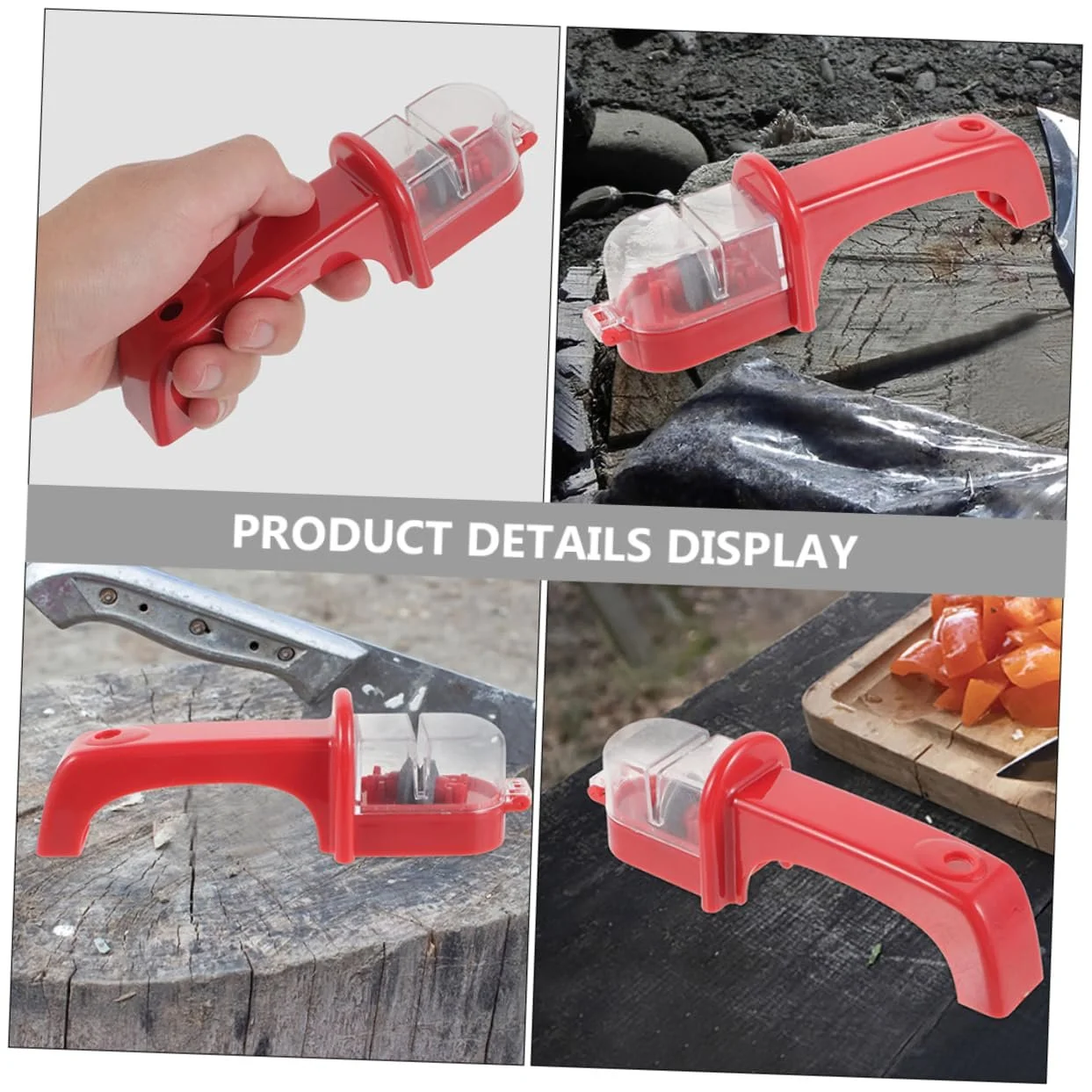 Точилка для кухонних ножів HANABASS ергономічна ручка ABS 2 штуки, фото №4