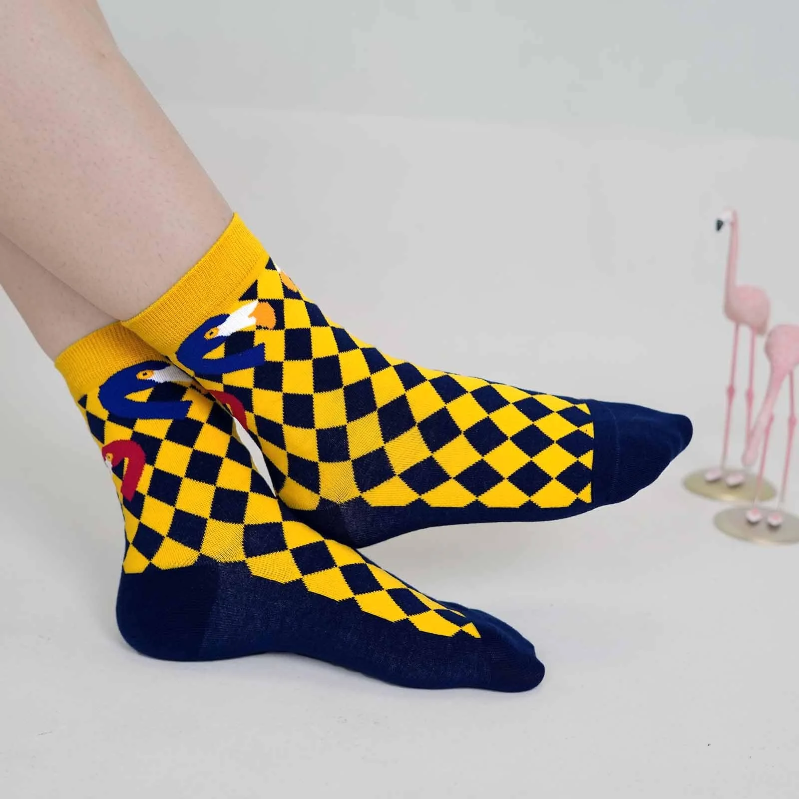 Носки ZAKASA Женские и девичьи хлопковые носки с рисунком панды, кота, собаки для осени, зимы и Рождества, фото №3