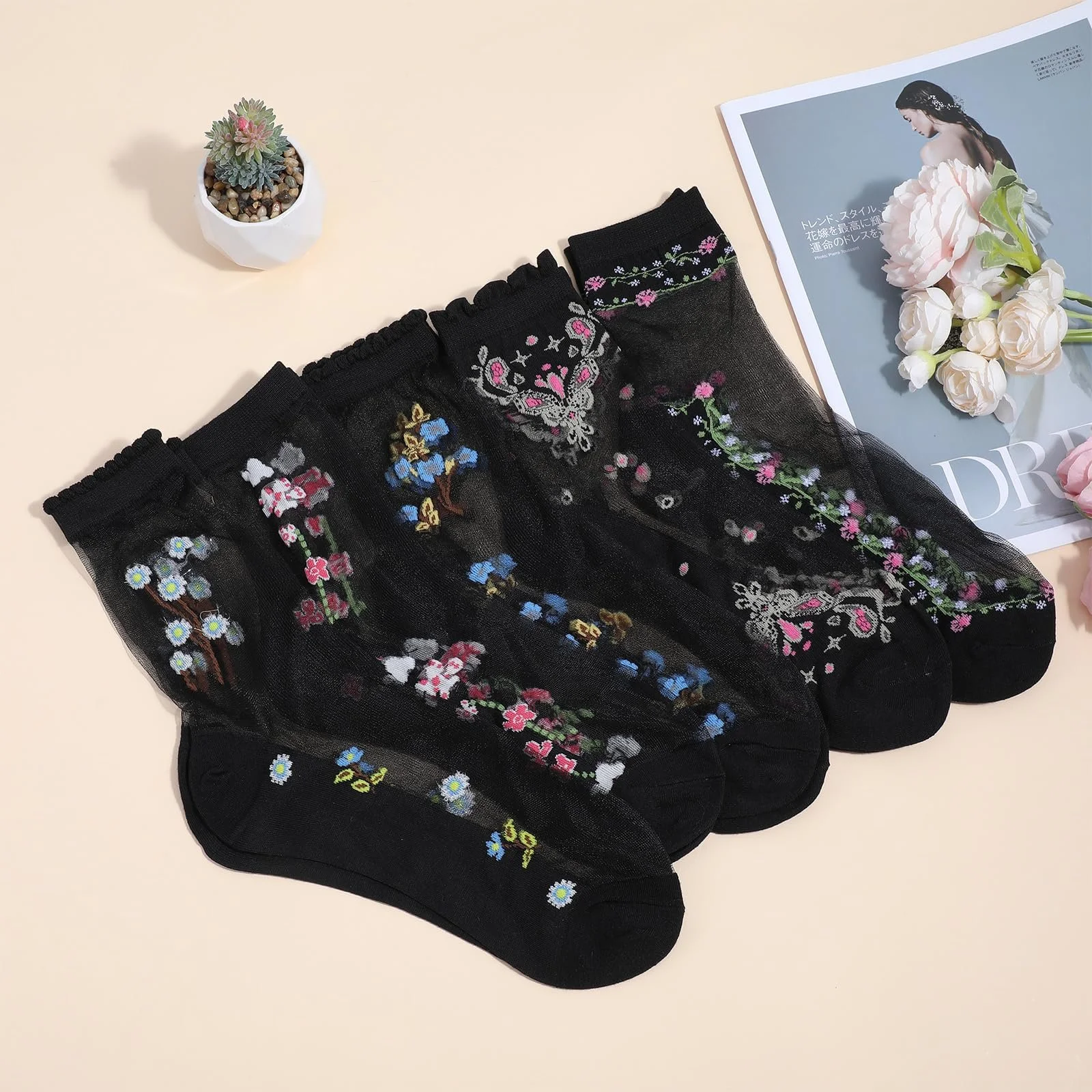 Шкарпетки Прозорі Жіночі Чорний, фото №7 Шкарпетки Прозорі Жіночі Чорний, фото №7