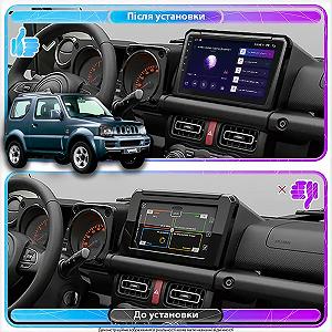 Штатна магнітола Lesko для Suzuki Jimny III Рестайлинг 1 2005-2012 екран 9 4/64Gb CarPlay 4G Wi-Fi GPS Prime synthetic.ua - Фото 1