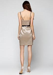 Платье Dave Johnny 3/4 Коричневый 6926_coffe synthetic.ua - Фото 1