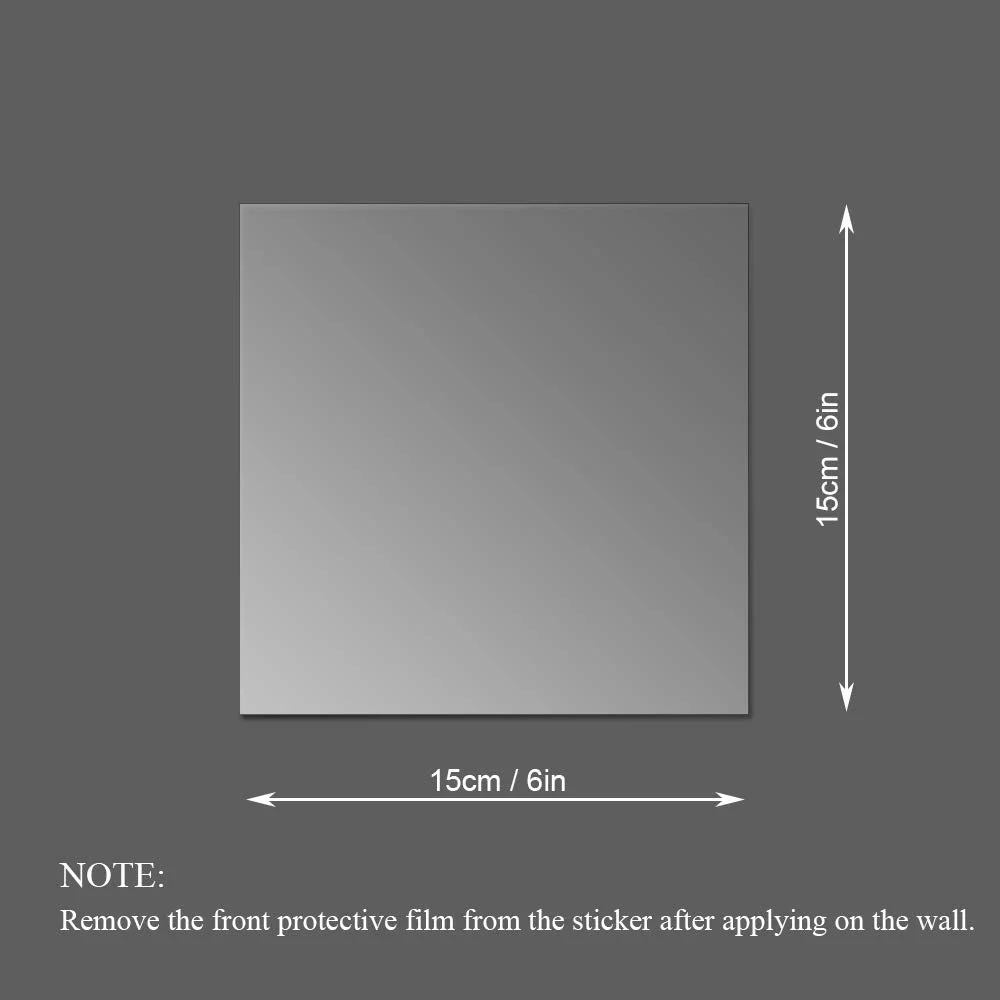 Наклейки на стіну Акрилові дзеркальні квадратні 15 шт. 15 см Золотисті, фото №3 Наклейки на стіну Акрилові дзеркальні квадратні 15 шт. 15 см Золотисті, фото №3