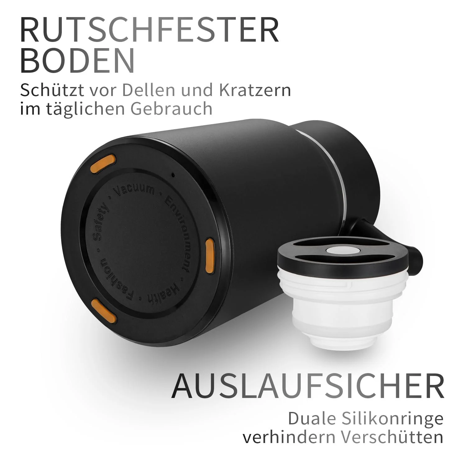 Термос VETIN 1,5 л, чайник-термос из нержавеющей стали 304 с двойными стенками с вакуумной изоляцией, изолированный кувшин с ручкой под дерево, термос для кофе 10 часов тепла / 16 часов холода (черный), фото №6 Термос VETIN 1,5 л, чайник-термос из нержавеющей стали 304 с двойными стенками с вакуумной изоляцией, изолированный кувшин с ручкой под дерево, термос для кофе 10 часов тепла / 16 часов холода (черный), фото №6