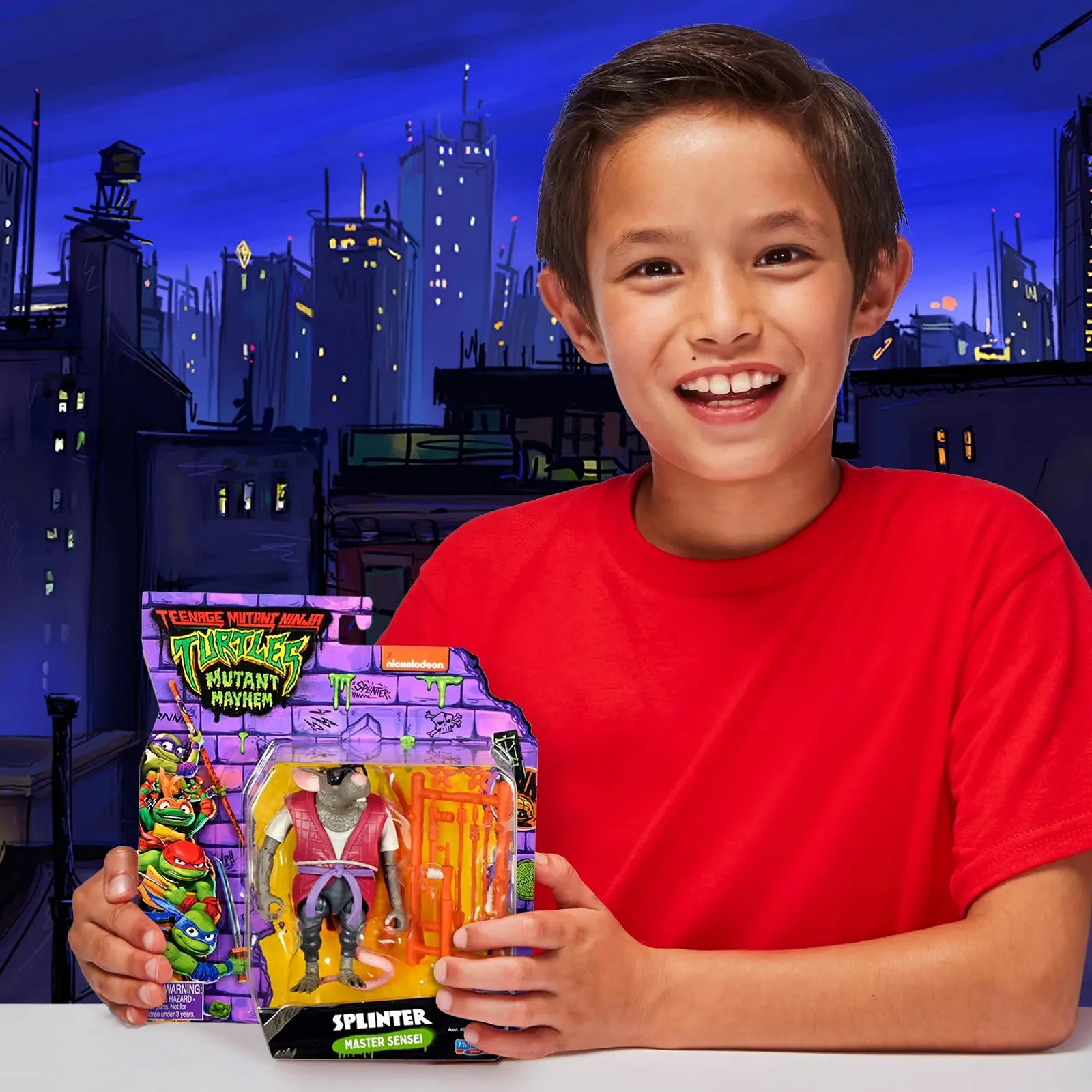 Игровая фигурка Giochi Preziosi Ninja Turtles Mutant Mayhem Splinter 12 см, фото №8