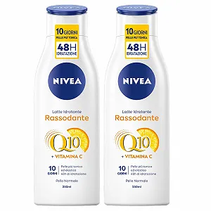 Молочко для тела Nivea Q10 Увлажняющее Витамин C Укрепляющий эффект, Эластичность, Питание, Антиоксидант, 48 Часов, Быстрое впитывание, для Нормальной кожи - Фото 1