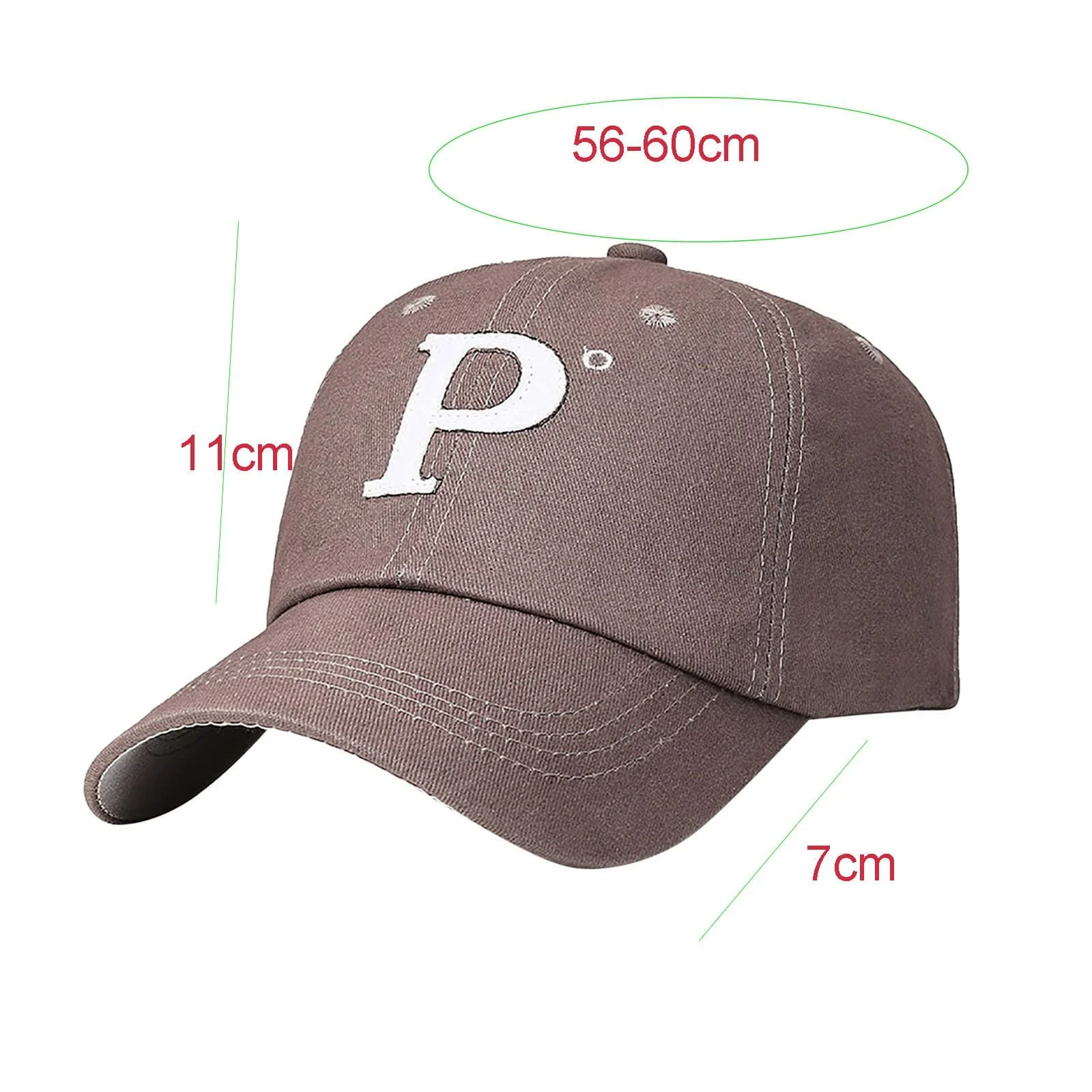 Бейсболка TYTUOO Classic Хлопок Вышитые буквы Регулируемая, фото №5