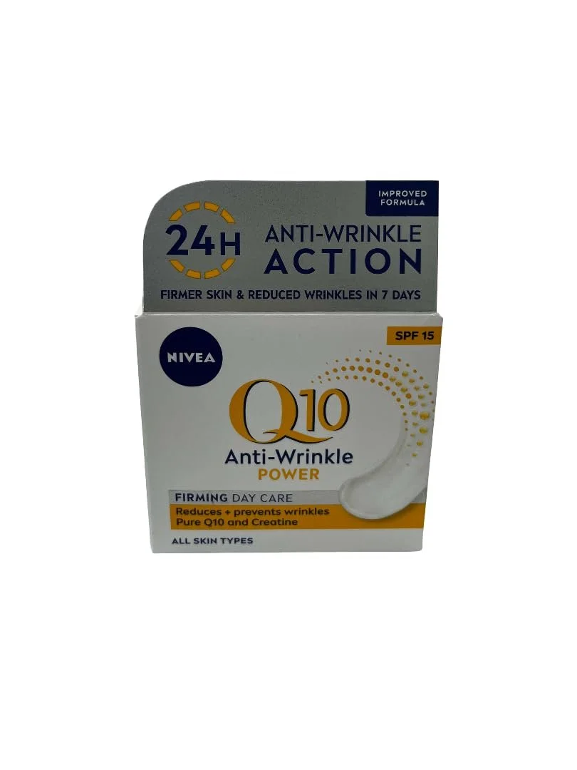 Денний крем NIVEA Q10 Power проти зморшок та для пружності SPF 15 50 мл, фото №1