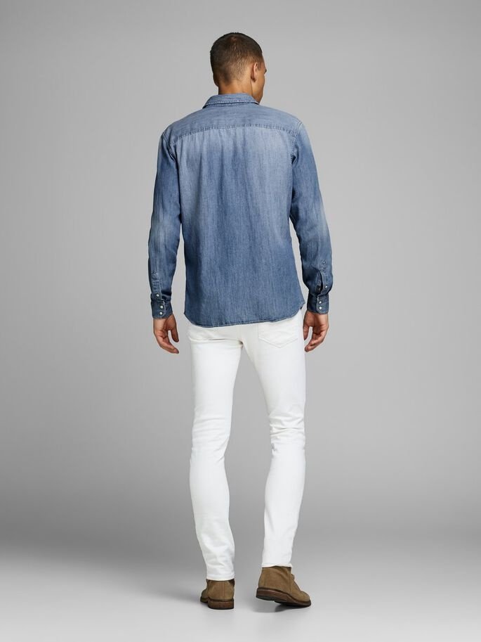 Рубашка Jack&Jones SHERIDAN L/S NOOS 12138115 Голубой S, фото №5