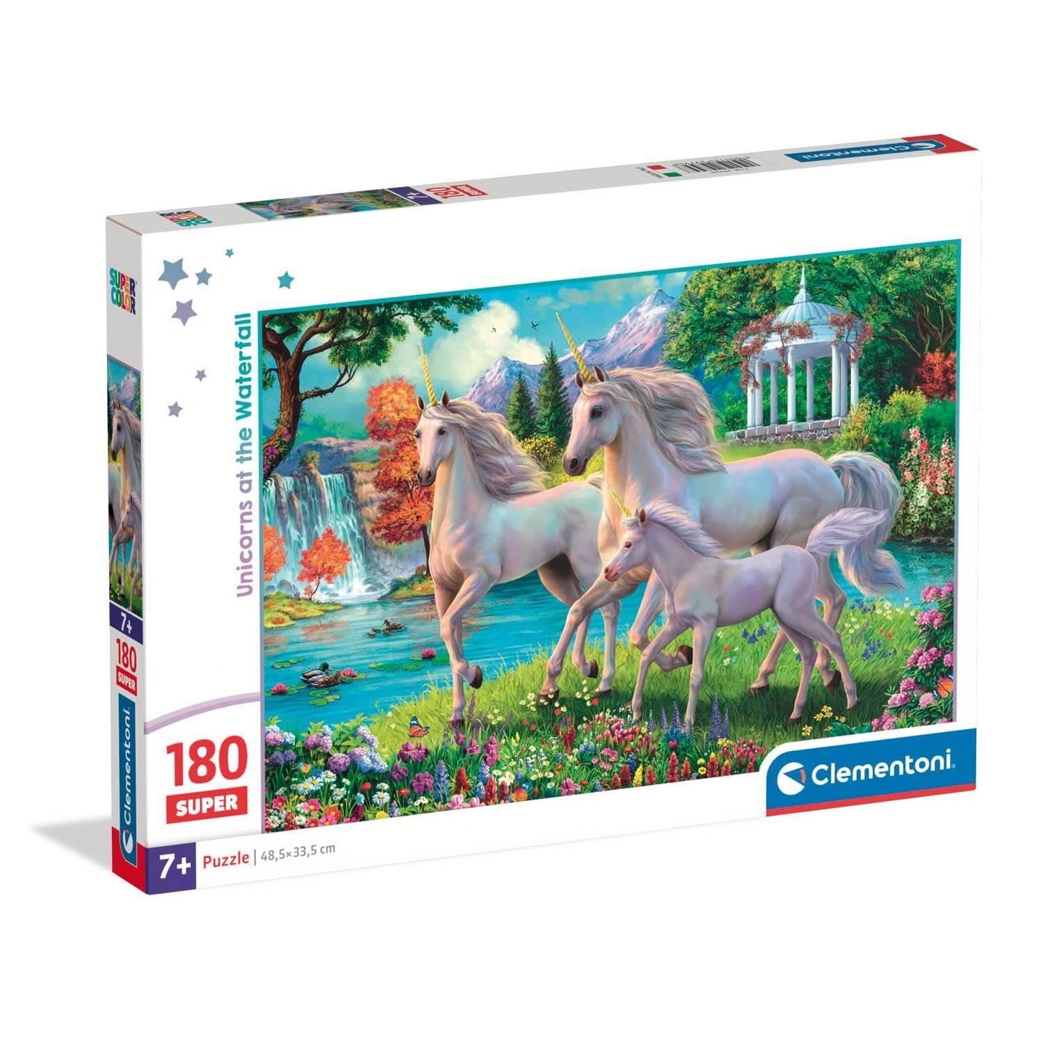 Пазл Clementoni Unicorns at The Waterfall 180 деталей 7-9 лет 29794, фото №2