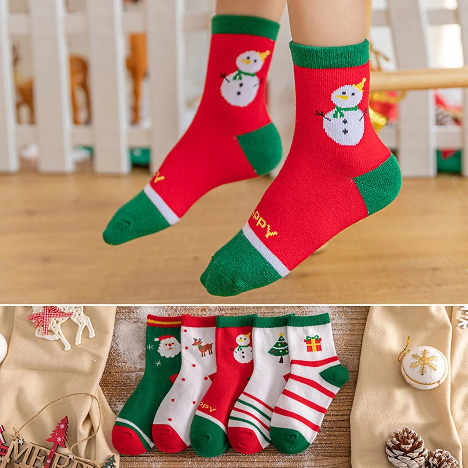 Носки Хлопковые Унисекс Белые/Черные, фото №7