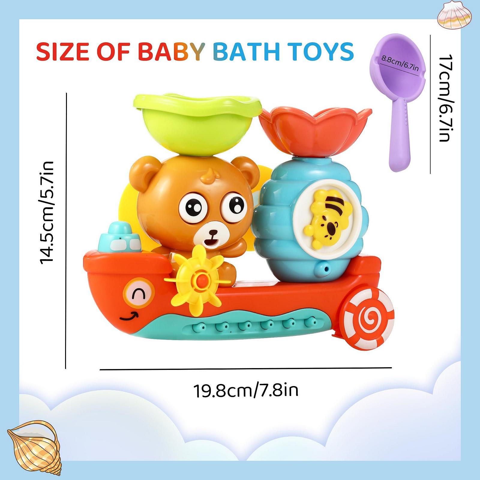 Іграшка для ванни Ведмідь і Бджола для дітей, фото №3