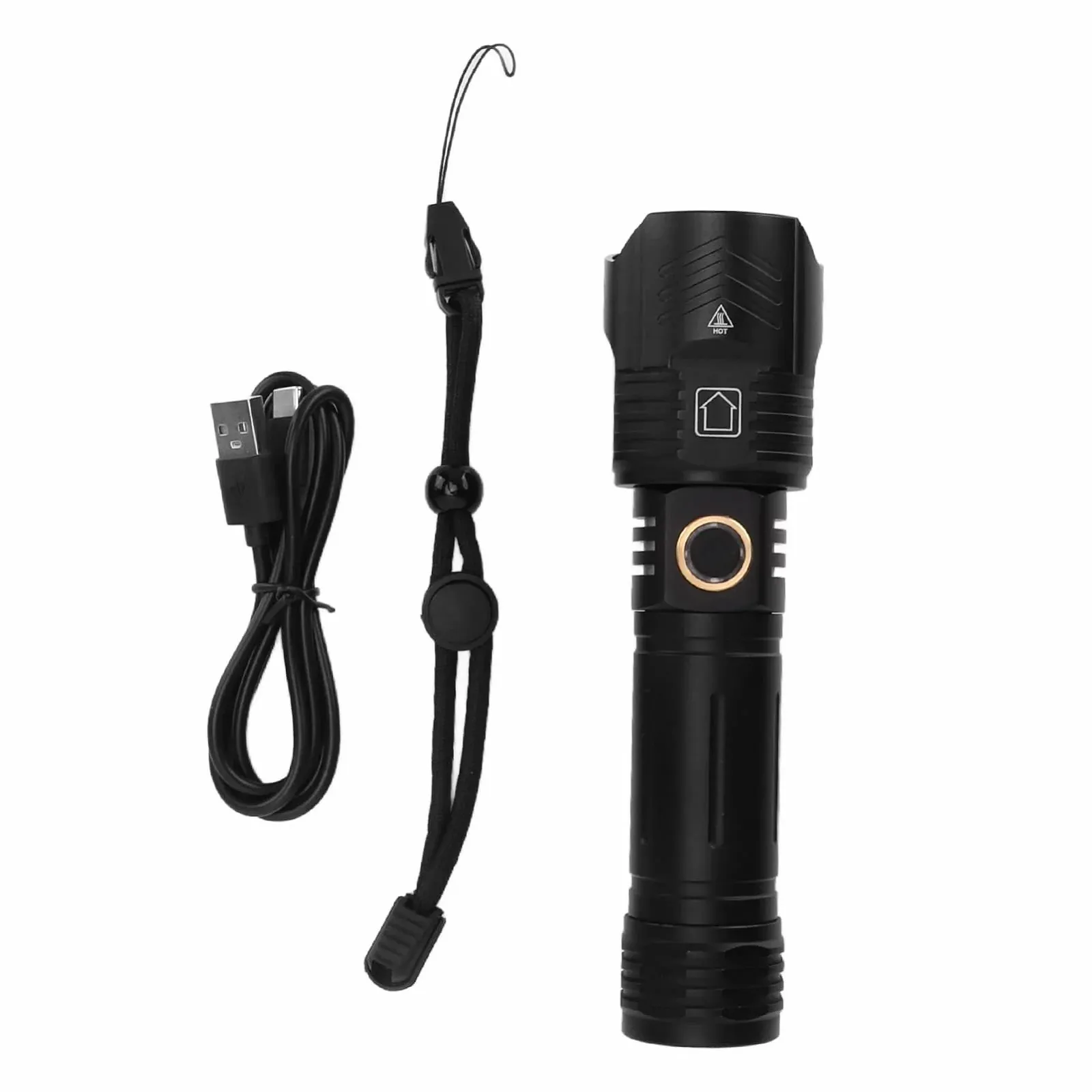 Кемпинговый фонарь Pilipane XHP160 Сверхяркий перезаряжаемый USB LED фонарик с регулируемым светом, фокусировкой IPX4, из мягкого алюминиевого сплава для походов, кемпинга и активного отдыха, фото №7