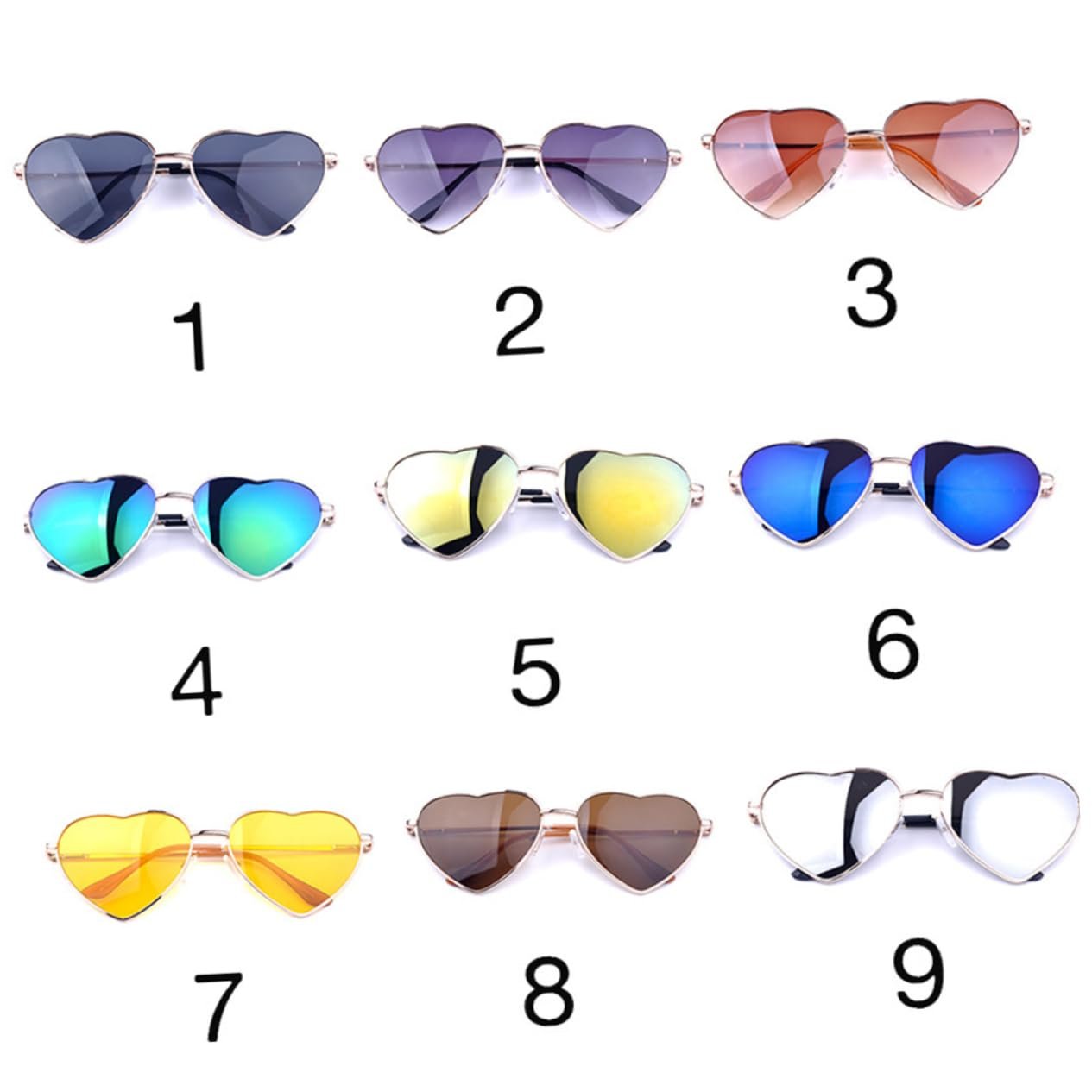 Сонцезахисні окуляри PACKOVE 3St Mode Amor Retro-серце Колір невідомо, фото №4