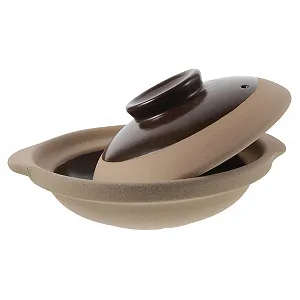 Кастрюля керамическая с крышкой термостойкая для газовой плиты - Фото 1