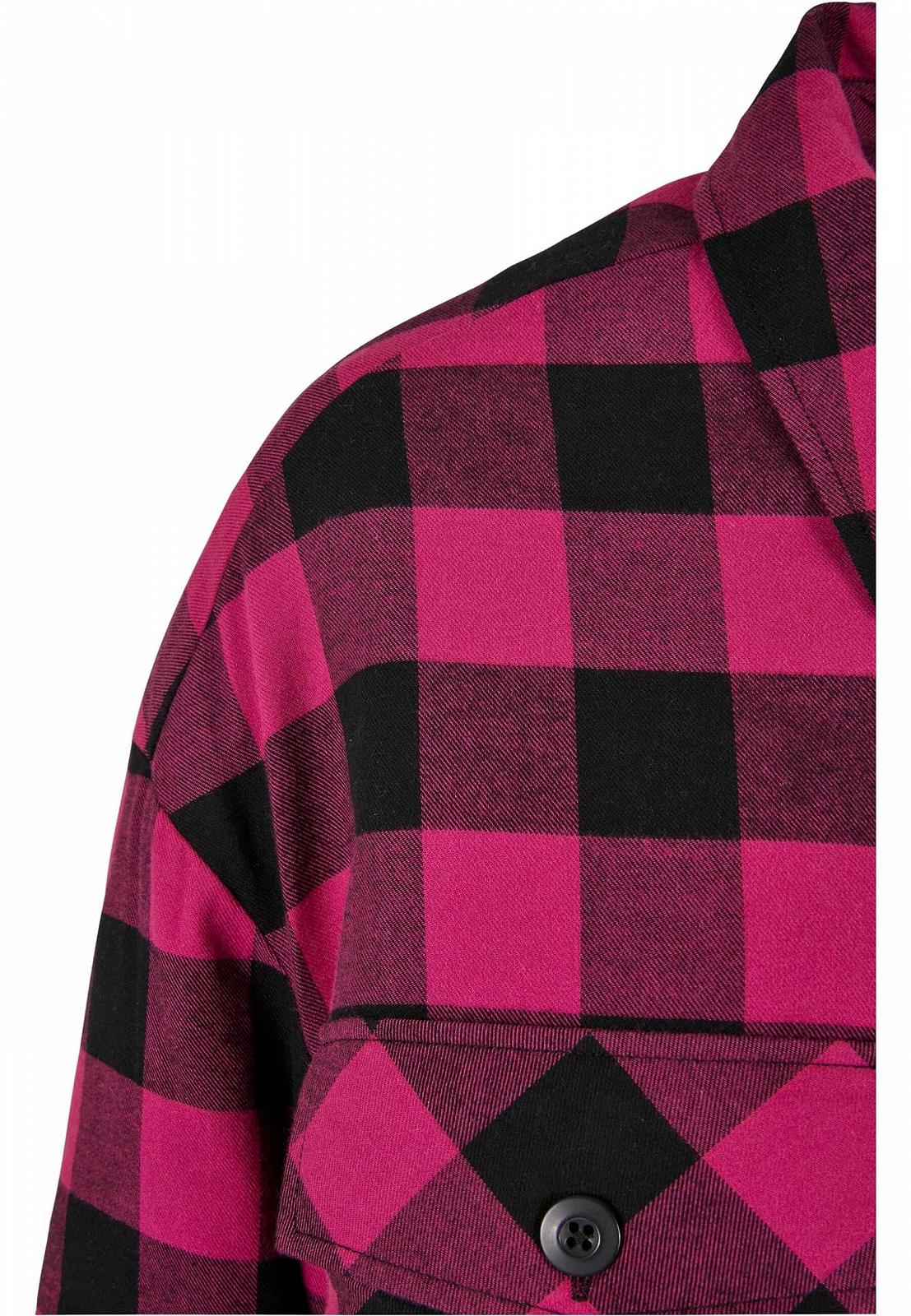 Куртка-рубашка Urban Classics Женская Ladies Flannel Padded Overshirt в клетку, разные цвета, размеры XS - 5XL, фото №5