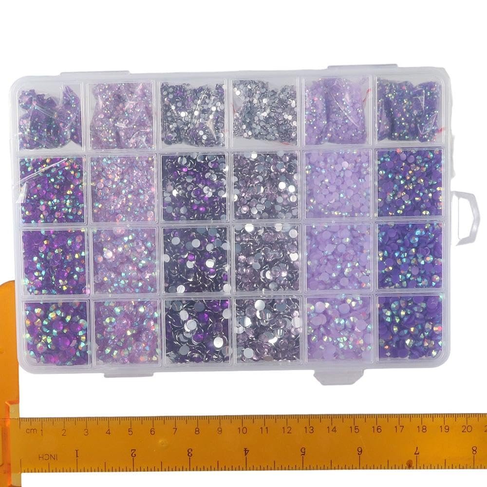 Стрази зі штучної смоли Плоскі 2 мм 3 мм 4 мм 5 мм Фіолетові 30000 шт, фото №7 Стрази зі штучної смоли Плоскі 2 мм 3 мм 4 мм 5 мм Фіолетові 30000 шт, фото №7