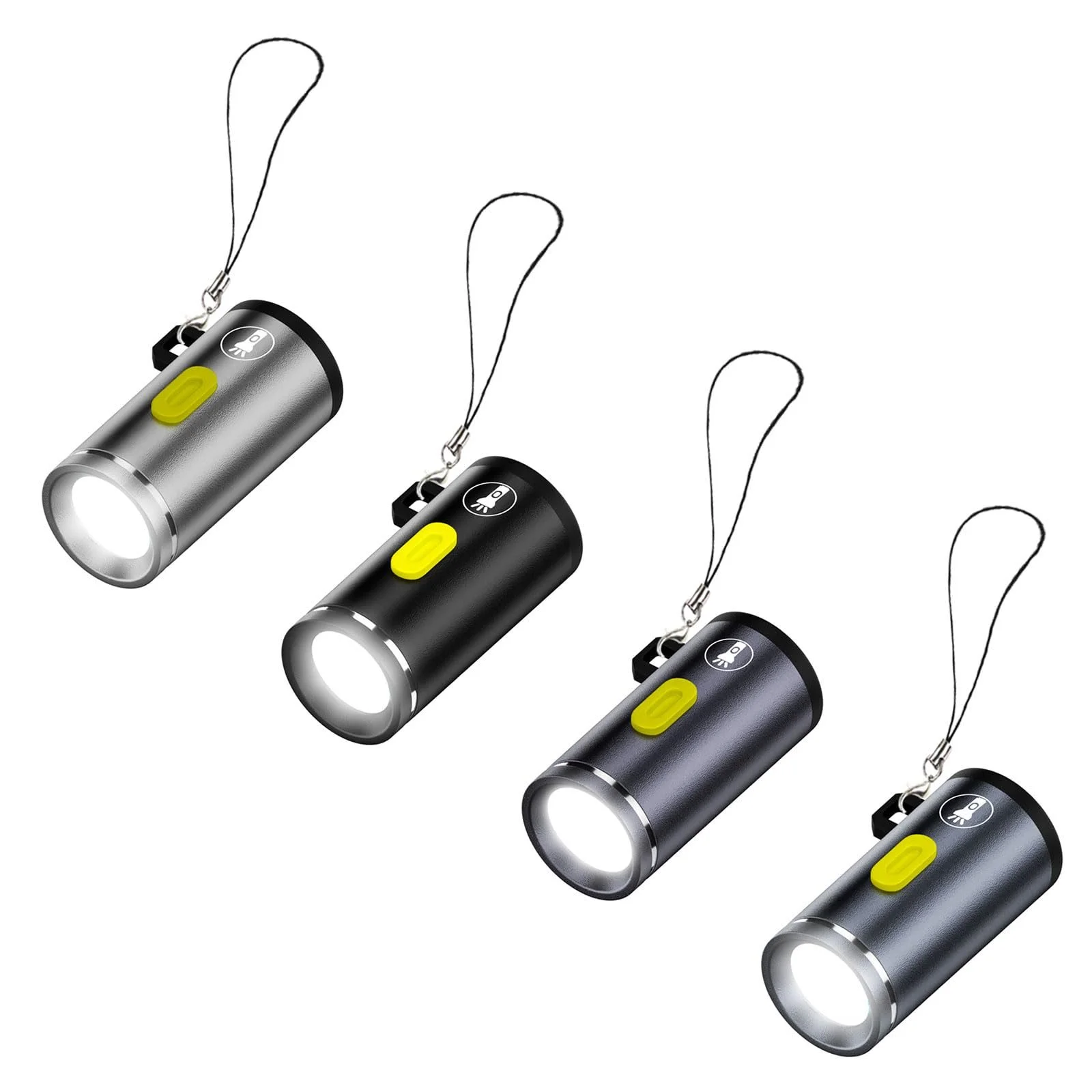 Кишеньковий ліхтарик Handtyp C без батареї зі сильним світлодіодним освітленням для щоденного носіння Портативний світлодіодний USB Type C, фото №3