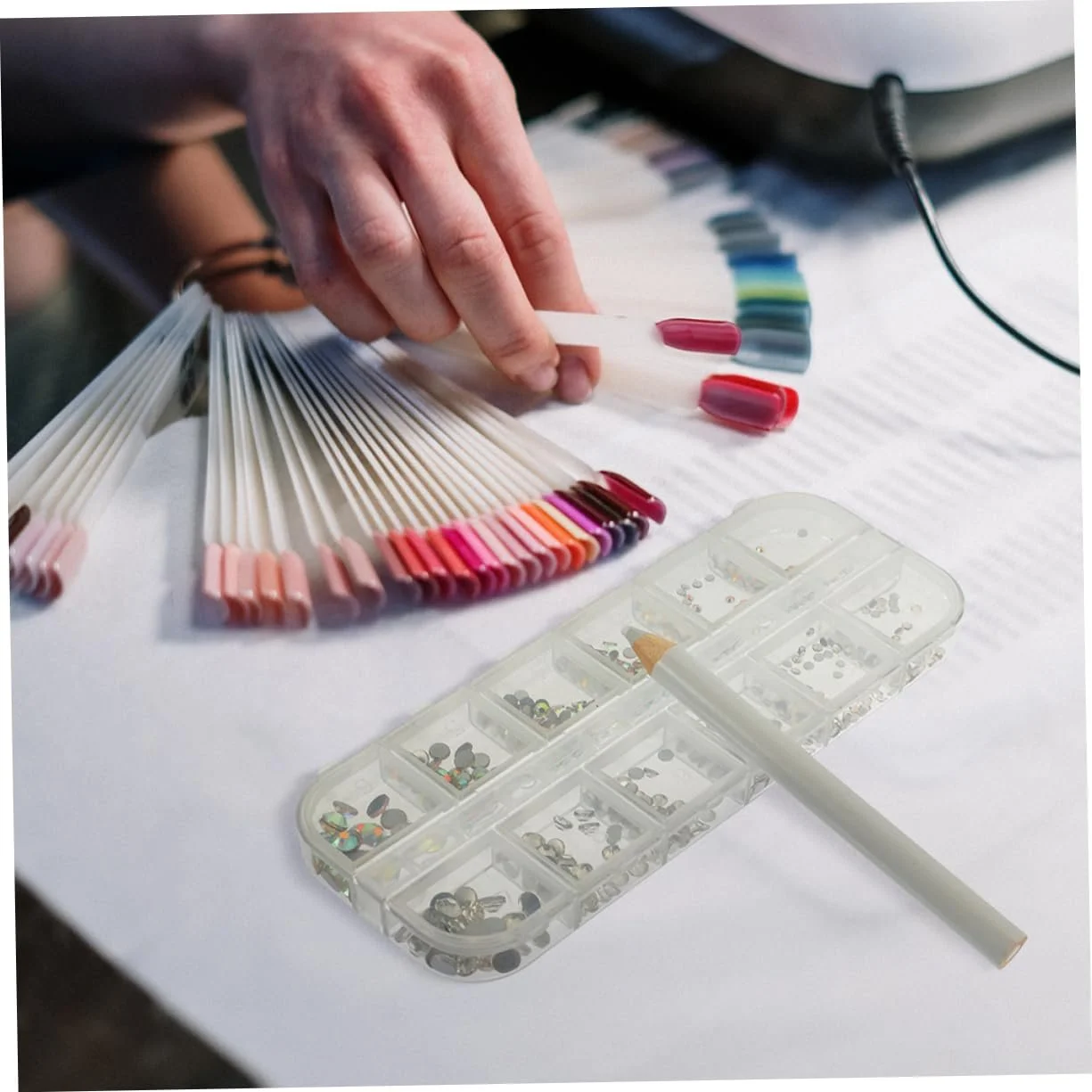 Клей для страз FOMIYES Набор для лица 3D Блестки для ногтей Подвеска для ногтей Стекло, фото №4