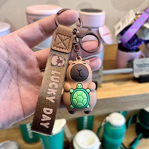 Брелок Capybara на ключі, на сумку 5,5 см synthetic.ua - Фото 1