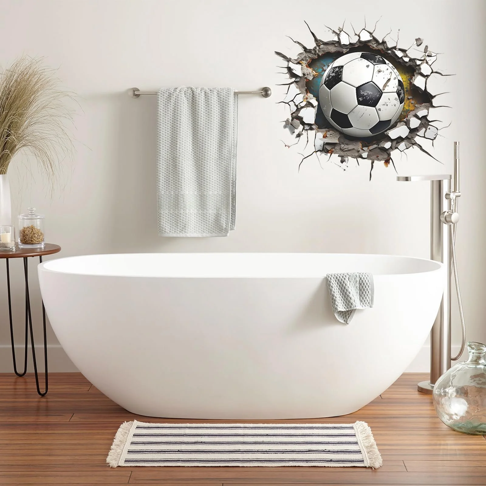 Наклейка на стіну 3D Футболіст Ефект прориву 27 x 29 см, фото №5 Наклейка на стіну 3D Футболіст Ефект прориву 27 x 29 см, фото №5