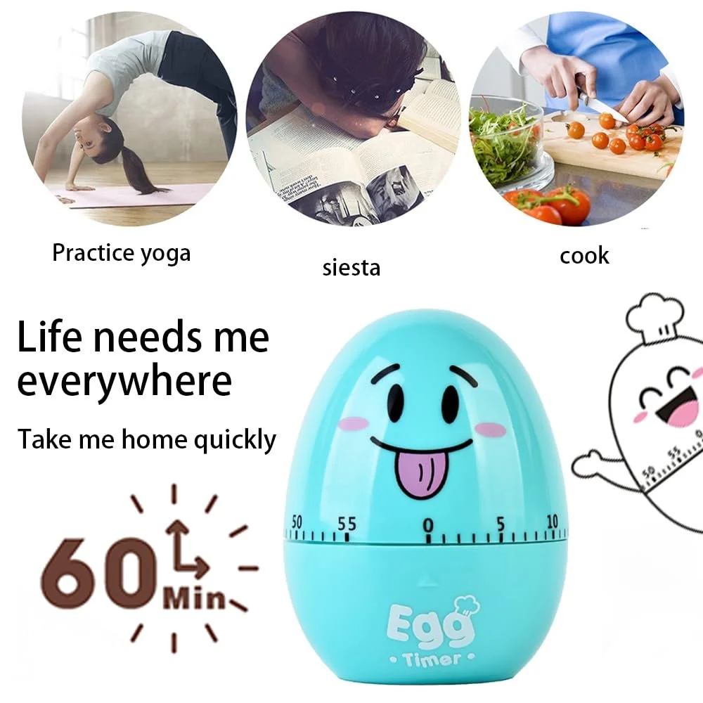 Таймер кухонный механический Egg Timer Яйцо, фото №3