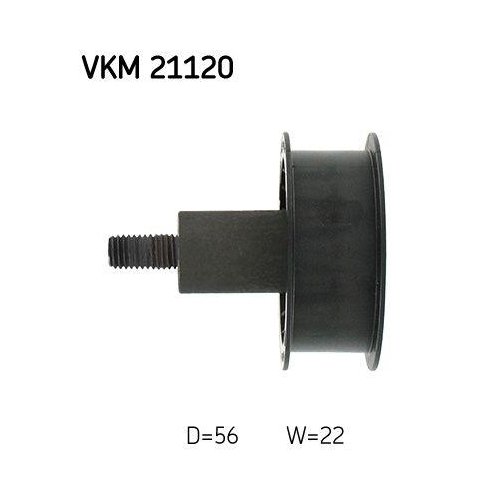 Направляющий/обводной ролик зубчатого ремня SKF VKM 21120 для AUDI SEAT SKODA VW, фото №4
