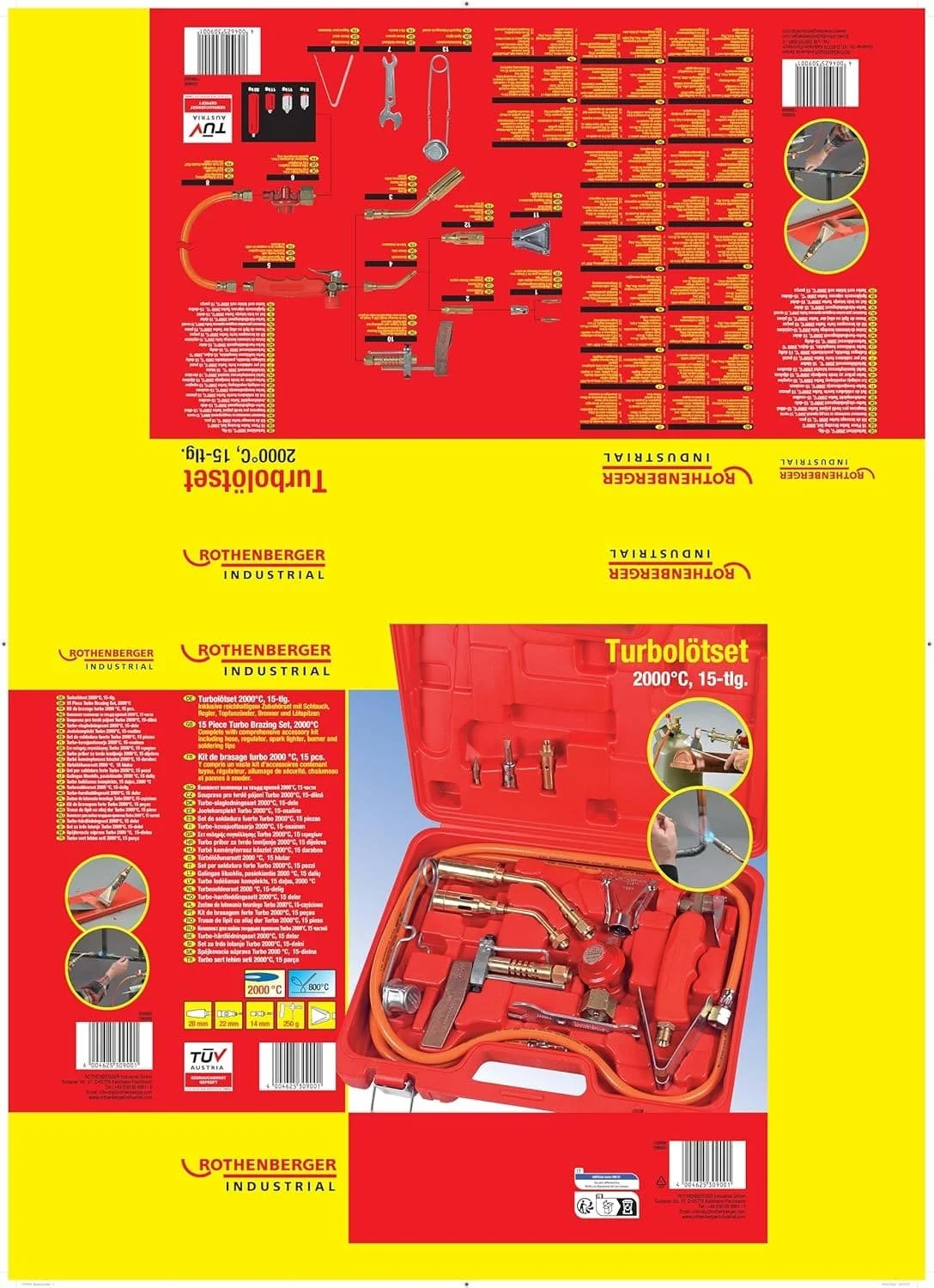 Паяльний набір ROTHENBERGER Rotherm 2000 RED, фото №2 Паяльний набір ROTHENBERGER Rotherm 2000 RED, фото №2