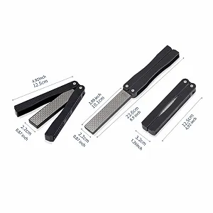 Ручне точило для ножів Schärfwerkzeug професійне двостороннє легке чорне synthetic.ua - Фото 1