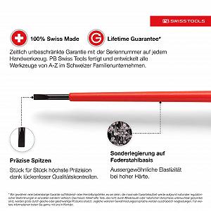 Набір викруток PB Swiss Tools PB 5539 VDE шліцьові 3 шт. 1000 В synthetic.ua - Фото 1