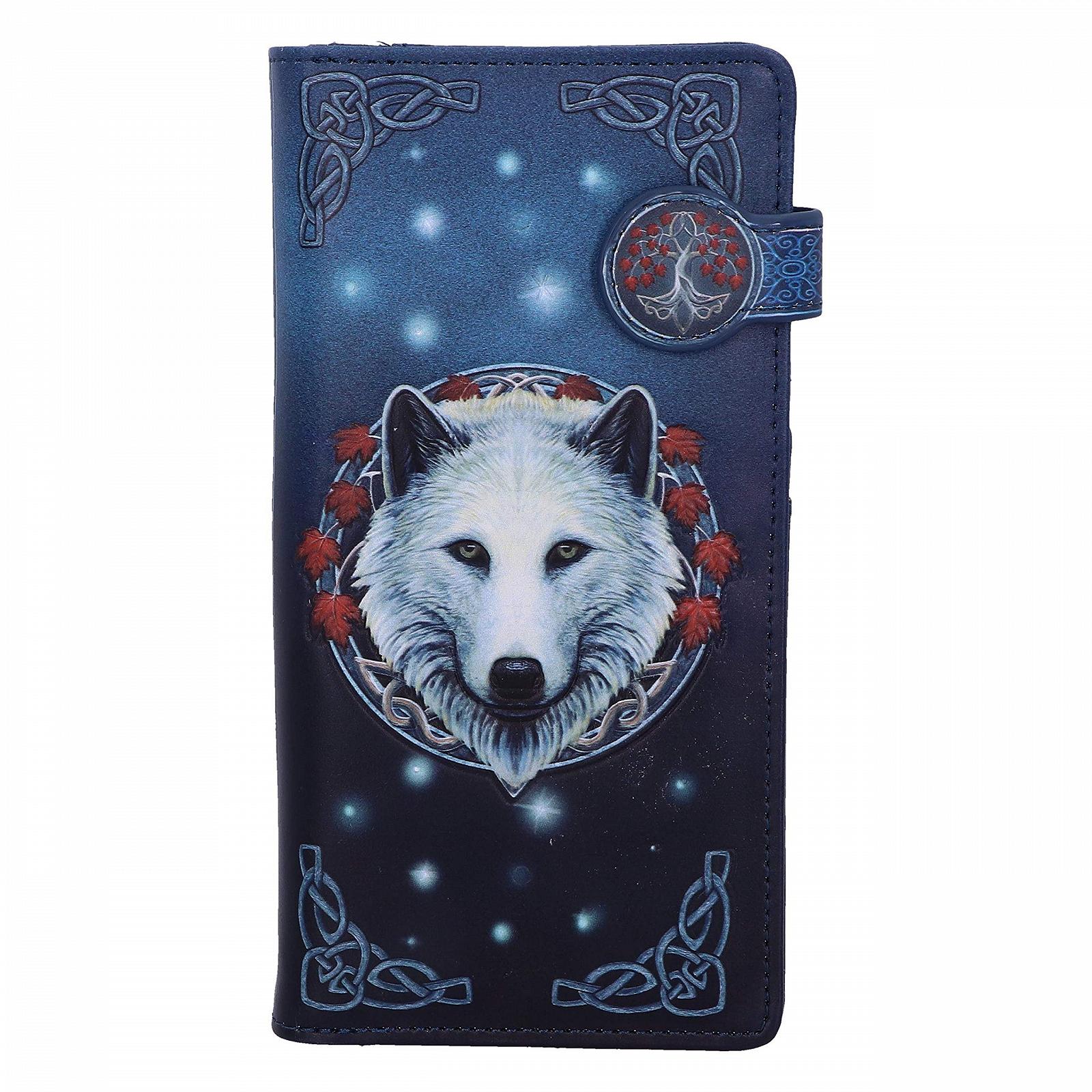 Кошелек Lisa Parker Guardian of The Fall Wolf Print - Голубой - 18.5 см, фото №1