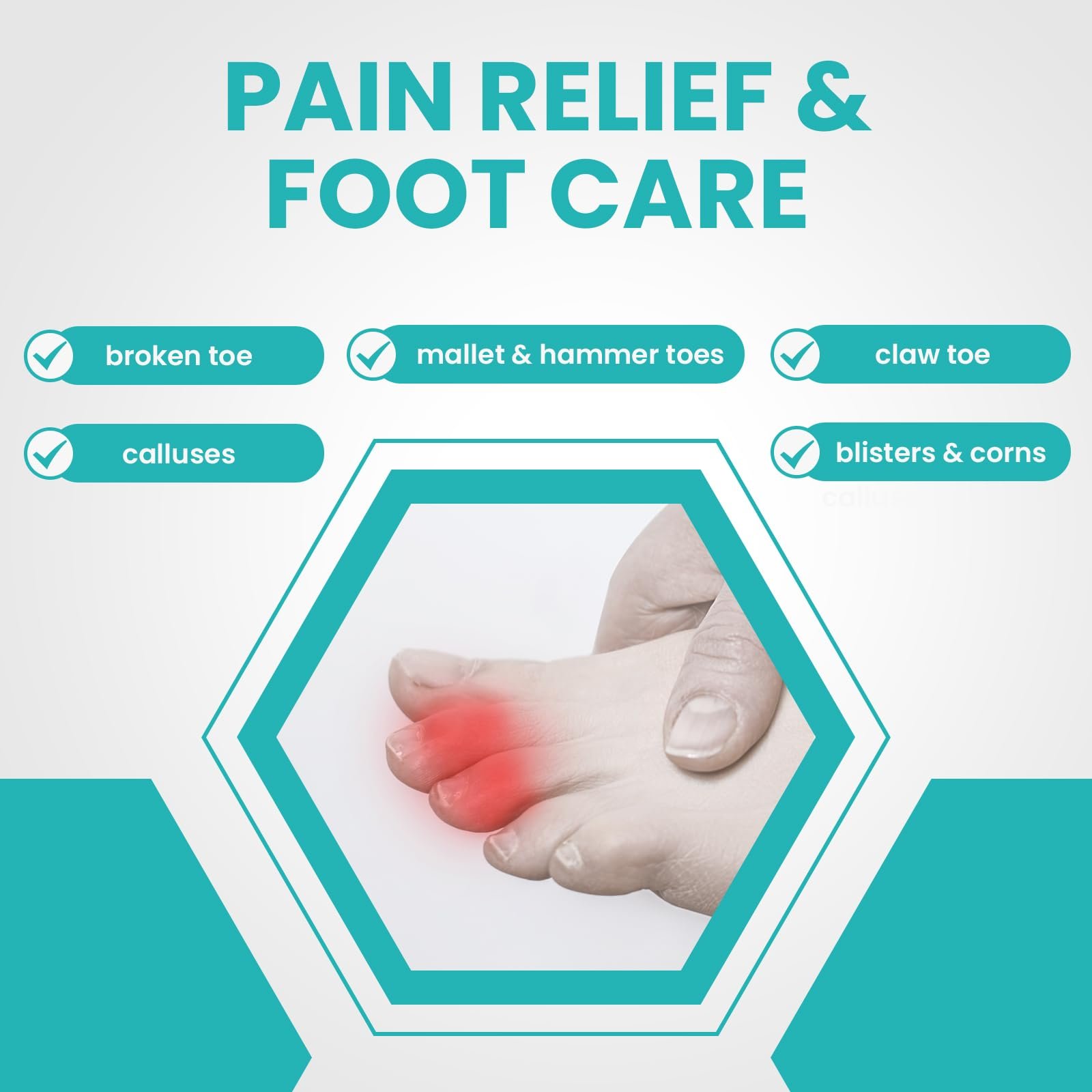 Корректор для пальцев ног Promifun, тканевый, 10 шт, коричневый (6 больших + 4 малых), фото №4 Корректор для пальцев ног Promifun, тканевый, 10 шт, коричневый (6 больших + 4 малых), фото №4